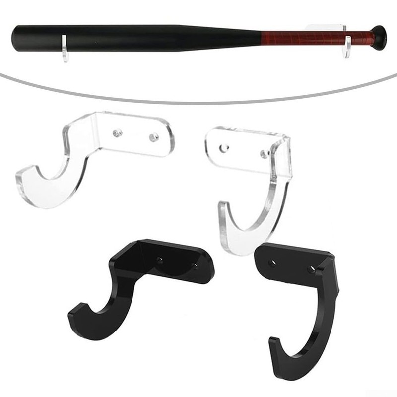 Pack of 2 Baseball Bat Wall Mount for a Stylish