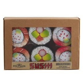 5.5-Inch Sushi Paper Box Ornament, 6-Piece Set