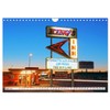 American Motels Nostalgia with Neon Wall Calendar 2026 DIN A4
