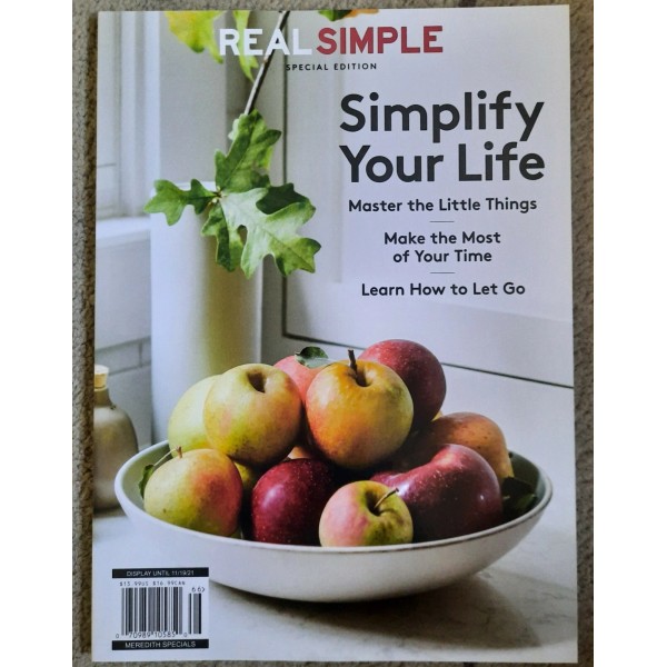 Simplify Your Life Real Simple Special Edition Magazine Master the