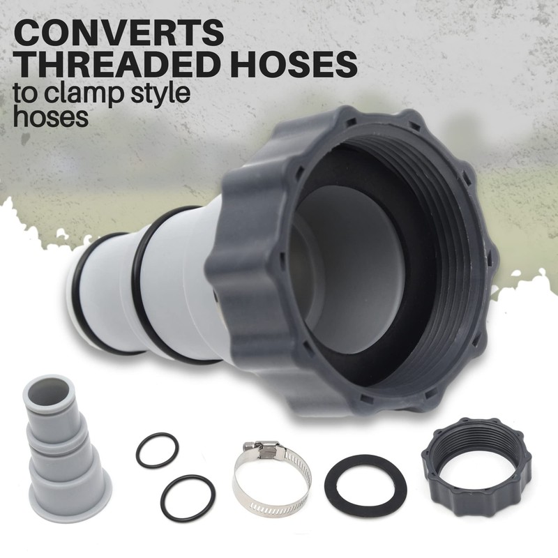 TonGass (4-Pack Pool Hose Replacement for Intex Pool Sets with