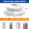 APONUO Solar Post Cap Lights 6 Pack - 4x4 5x5