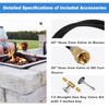 Skyflame Natural Gas Connection Hose, Complete NG Fire Pit Installation