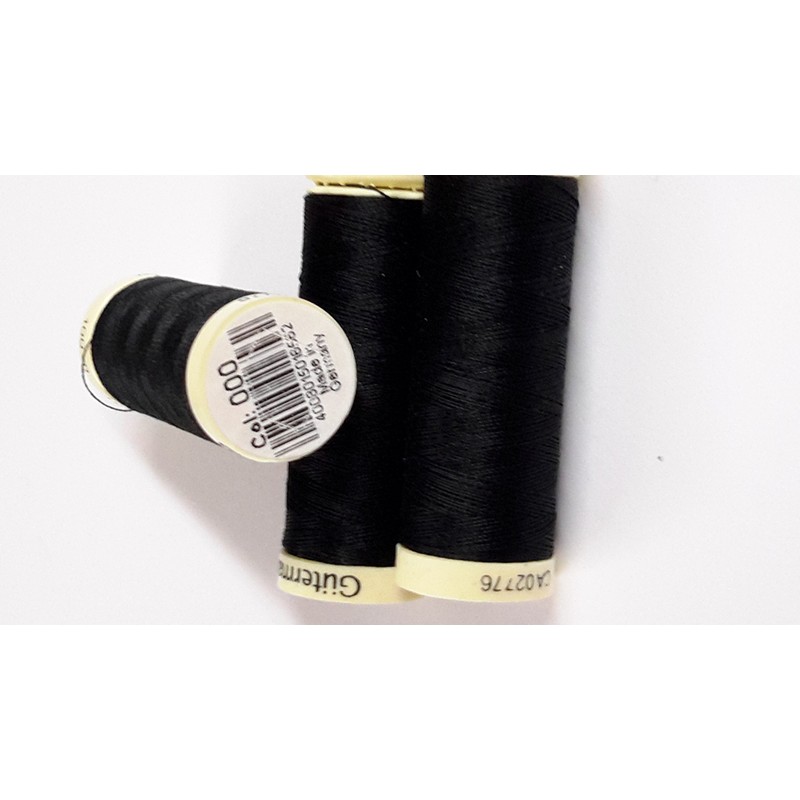 Gutermann Sew-All Thread, Polyester, Black, 100 m