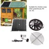 18V 12W Solar Exhaust Fan Kit Waterproof DC Brushless Round