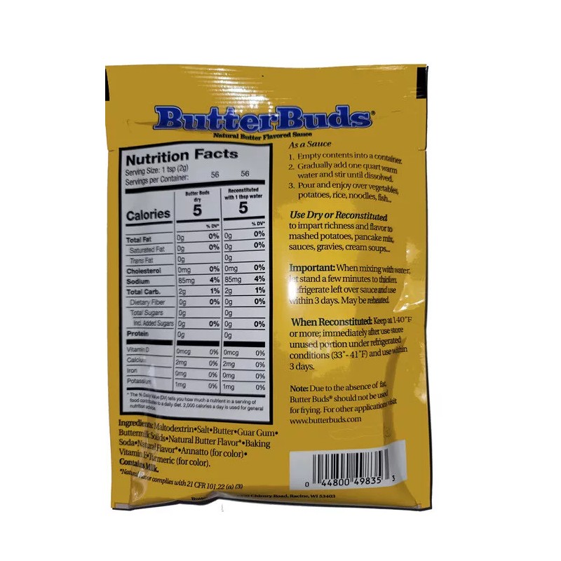 Butter Buds 3 x 4 ounce packs (12 oz. total)