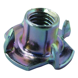 DAIDOHANT 10184707 Nut with Claws [Iron/Uniqlo Plating] (Standard) M6 x Width A 19 x Height B 9 mm (Pack of 6)