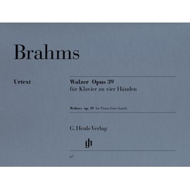 Walzer op. 39, Klavier zu vier Händen: Instrumentation: Piano, 4-hands (G. Henle Urtext-Ausgabe)