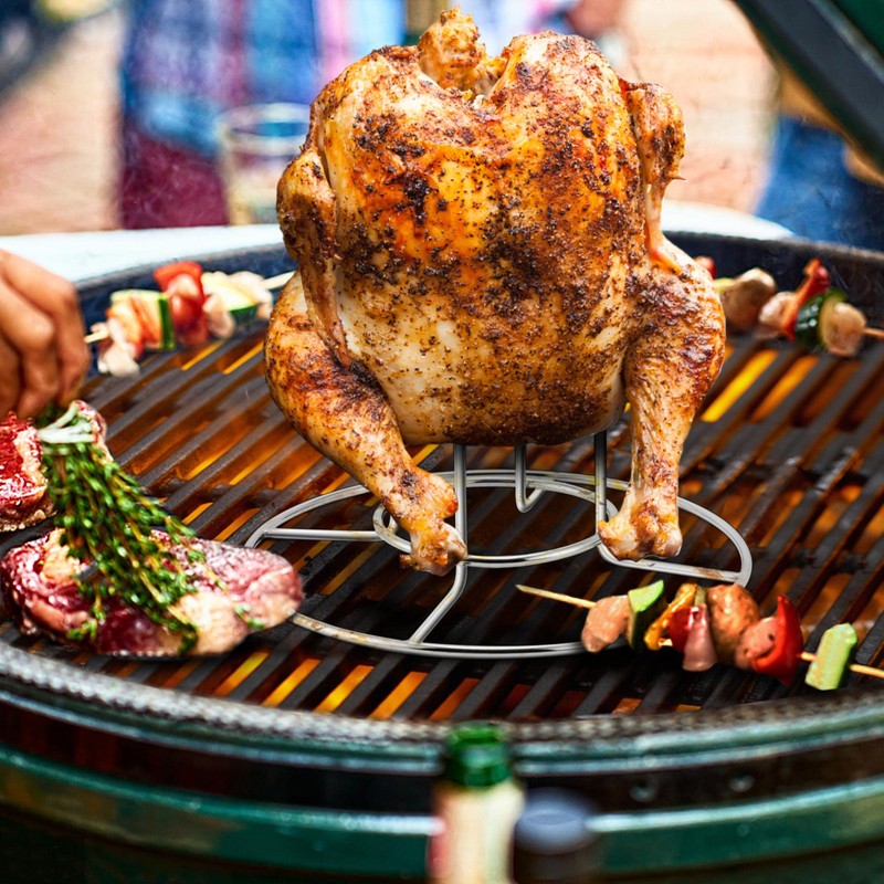 TeamFar Beer Can Chicken Holder - Stainless Steel Stand for