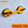 SOLUDE 2 Pack Glass Suction Cup,Aluminium Heavy Duty Vacuum Lifter