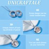 UNICRAFTALE Pack of 2 Stainless Steel Floating Locket Pendants Crystal
