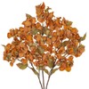 Briful Bougainvillea Artificial Flowers 5 Pack 27.5" Fake Bougainvillea Floral Stems Realistic Silk Bougainvillea Arrangements for Home Weddings Parties Table Vase Centerpiece Decor(Orange)