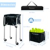 NEESEEYEE Pickleball Capacity Wheeled cart - Pickleball Storage Bag -