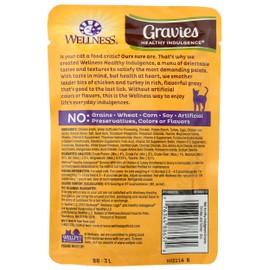 Wellness, Cat Food Pouch Healthy Indulgence Chicken Turkey Gravy, 3 Ounce