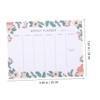 SEWACC 2pcs Tear-Off Weekly Planning Notepad Desk Planner to-do List