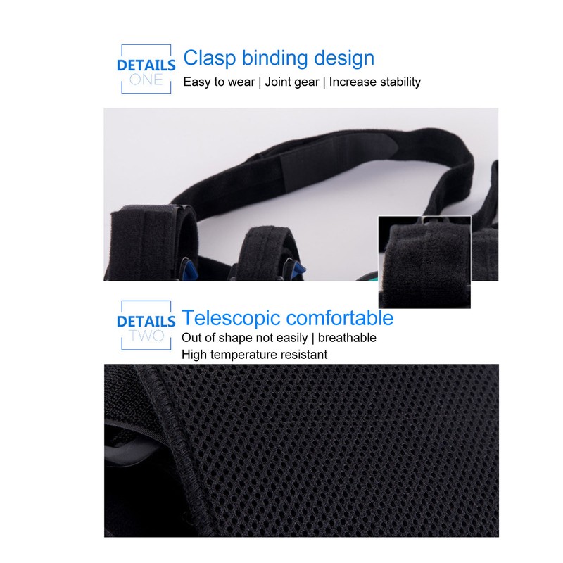 Hinged Elbow Brace Adjustable Surgery Recovery Tendon Repairs Pad Removable