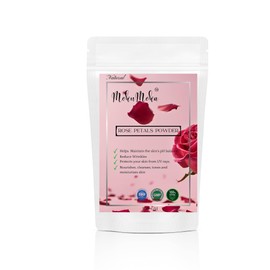 MokuMoka Natural Rose Petal Powder, for Face Pack |Lip Gloss| Skin Glow| Caffeine-Free for Flawless Skin, Hair| Facial Masks| Skin| Beauty (100 Grams)