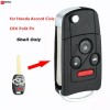 KEYECU Upgraded Uncut Flip Remote Key Shell Case 4B for