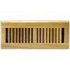 Decor Grates WL412-M 4-Inch by 12-Inch Wood Louver Floor Register,
