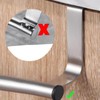 ZHQZZPH Over The Cabinet Towel Holder - 2 Pack Stainless