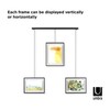 Umbra Exhibit Picture Frame Gallery Set, Adjustable Wall Collage Displays