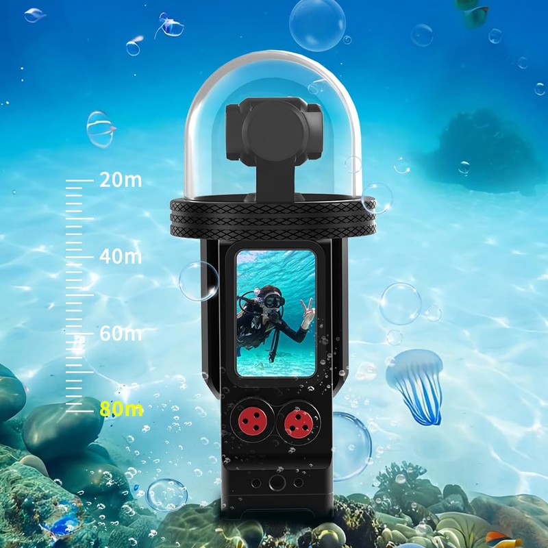 CS PRIORITY Compatible for Pocket 3 Aluminum Alloy Waterproof Housing