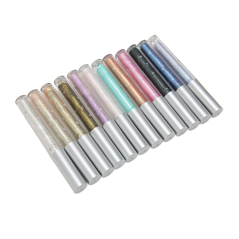 12PCS Liquid Eyeshadow Set Diamond Sparkling Matte Glitter Eyeshadow Set