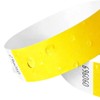 100 Tyvek Paper Bracelets, 19 mm, for Events, Festivals, Tear-Resistant,