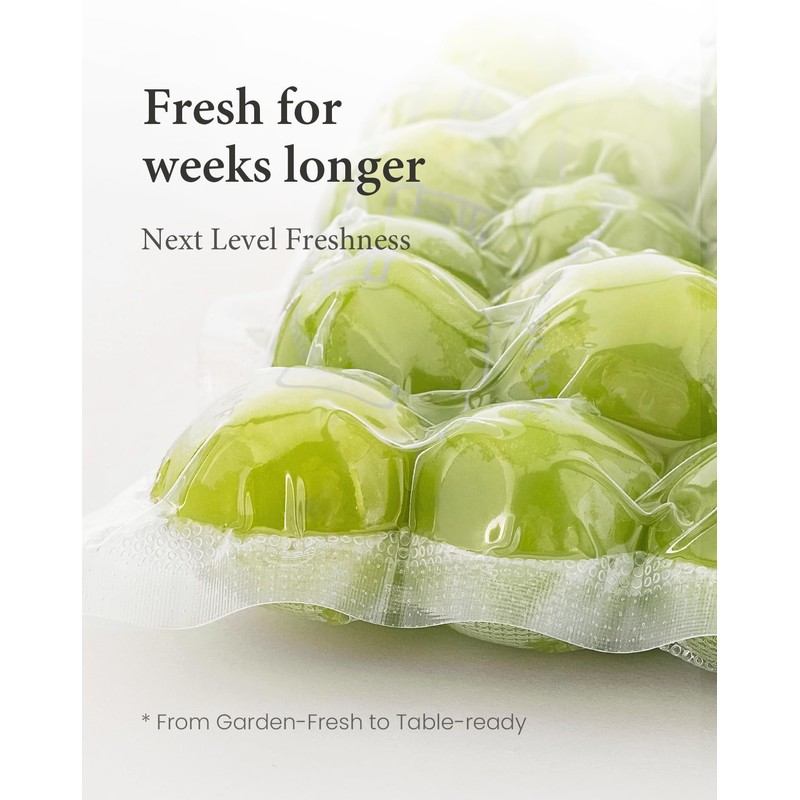 ChefGlory SealPro Compact Food Vacuum Sealer, 30 Bags Included (White)