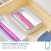 iDesign Recycled Plastic Sandwich Ziplock Bag Holder and Dispenser –