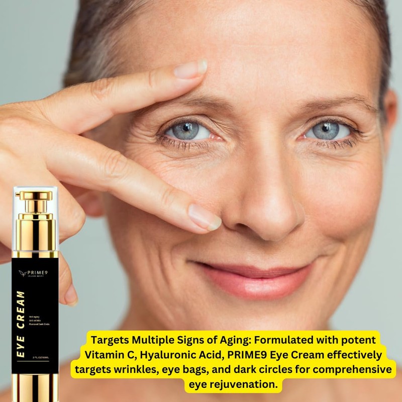 Prime9 Eye Cream for Dark Circles and Puffy Eyes| 60ml/2.02