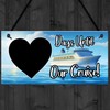Red Ocean Cruise Countdown Holiday Plaque - Hanging Holiday Countdown