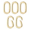 PATIKIL Spring Oval Clip Pendant Clasp, 5Pcs Spring Ring Buckle