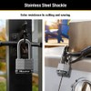 Master Lock 1SSQLF Stainless Steel Outdoor Padlock with Key, 4