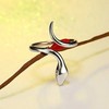 925 Plated Silver Snake Ring for Women Men,Cute Mouse Forefinger