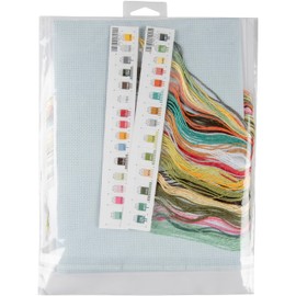 Dimensions Garden Gnome Counted Cross Stitch Kit, 10" x 10", 14 Cnt. White Aida 5 Piece