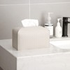 Tissue Box Cover PU Leather Tissue Holder Square Facial Tissue