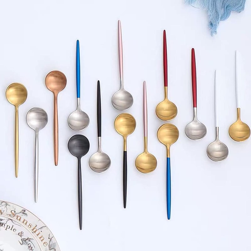 Easytoti Coffee Spoon, Tea Spoon, Set of 5, 5.1 inches
