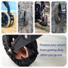 2 Pcs Stroller Wheel Protectors Black Dustproof Stroller Wheelchair Tire