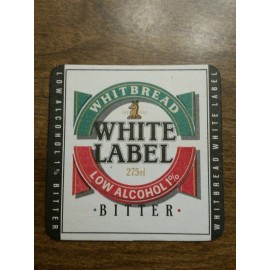 Beer Coaster: WHITBREAD White Label Low Alcohol Bitter ~ Volunteer Action Awards