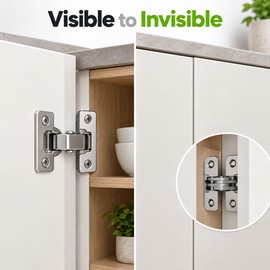 Heavy Duty Invisible Door Hinge – Stainless Steel Concealed Hinge for Cabinet & Door Installation