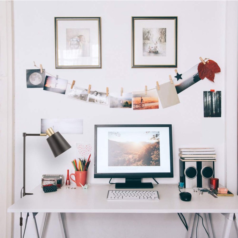 Globe Electric 52900 Lex Desk Lamp, Black with Gold