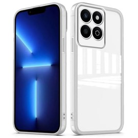 shemax Funda para Honor X7C 6.77" Pulgadas con Protectores de Lente cámara,Anti-Amarillo,Funda de Cobertura Total (Transparente)