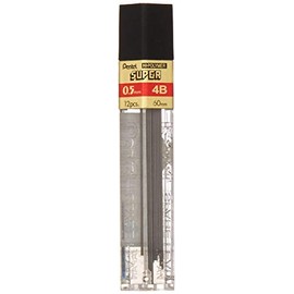 Pentel Lead Refill, 4B Hardness, 5mm 12 per Tube, Black (C505-4B)