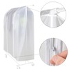 HLC - Transparent Extended Garment Bag with Heavy Duty Zipper,