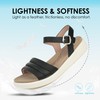 ORTOREX - Sandalias ortopédicas para caminar para mujer, Negro -,