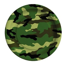 American Greetings Camo 7" Dessert Plates (8 Count)