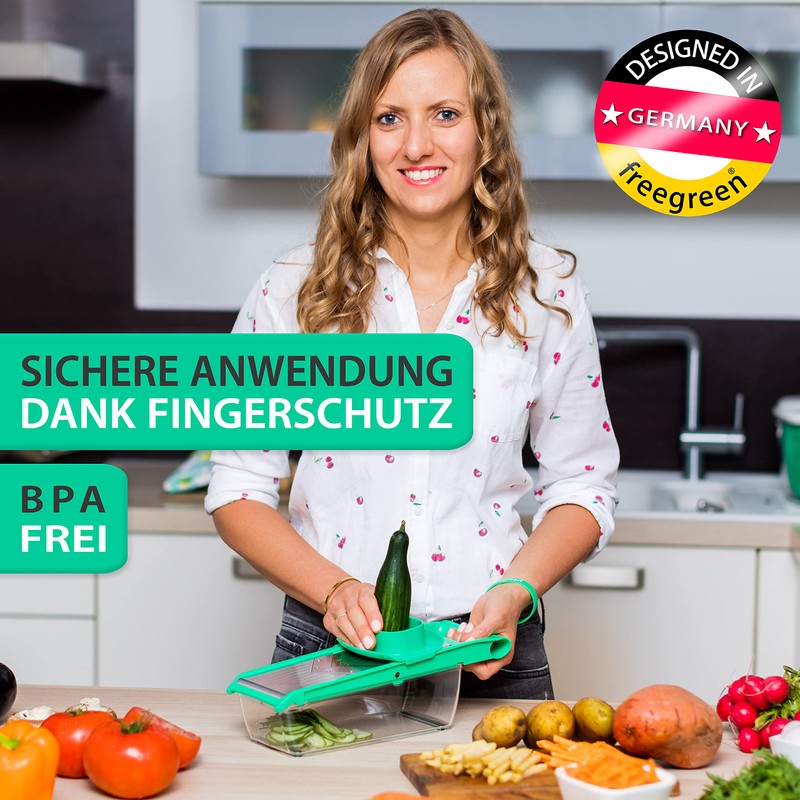 freegreen® Germany Fruit and Vegetable Slicer Made of Stainless Steel