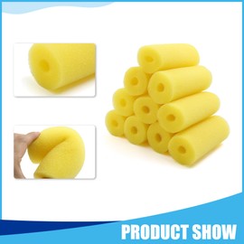 CAPASTEC Pre-Filter Sponge, Aquarium Pre Filter Foam Rolls Fish Tank Filter Media Accessories, 0.8" Intake(Yellow, 10pcs)