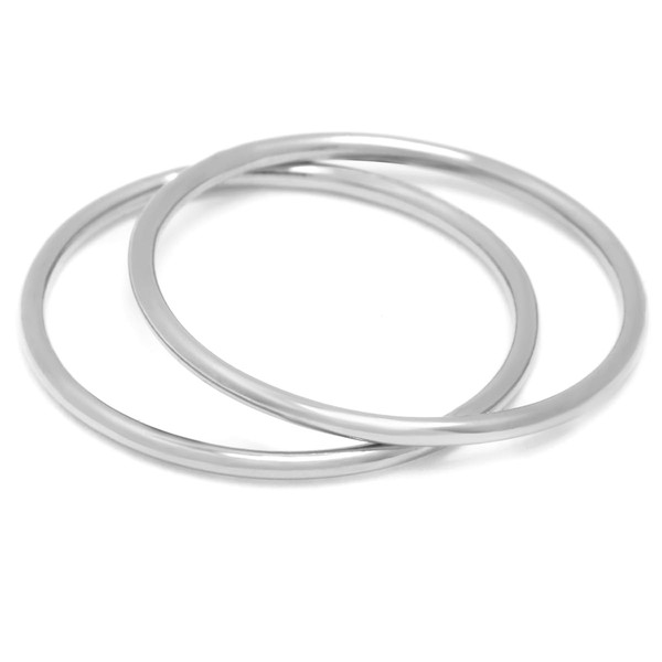 BENIQUE 1mm Thin Simple Dainty Stacking Rings for Women, 14K